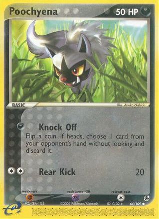 Poochyena 064/109 - Reverse Holofoil Ruby and Sapphire