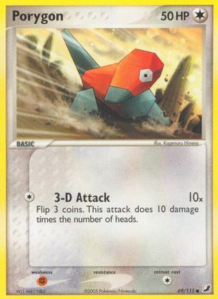 Porygon 069/115 - Reverse Holofoil Unseen Forces