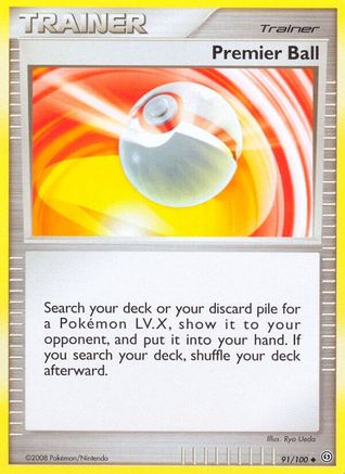 Premier Ball 091/100  - Reverse Holofoil Stormfront