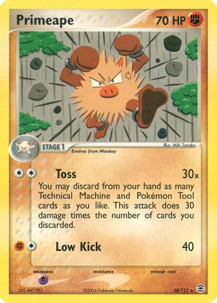 Primeape 028/112 - Reverse Holofoil FireRed & LeafGreen