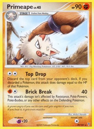 Primeape 039/147  - Reverse Holofoil Supreme Victors