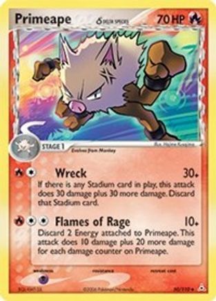 Primeape (Delta Species) 050/110 - Reverse Holofoil Holon Phantoms