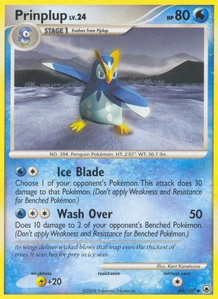 Prinplup 044/100 - Reverse Holofoil Majestic Dawn