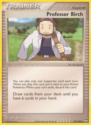 Professor Birch 080/108 - Reverse Holofoil Power Keepers