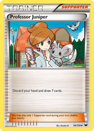 Professor Juniper 098/108  - Reverse Holofoil Dark Explorers