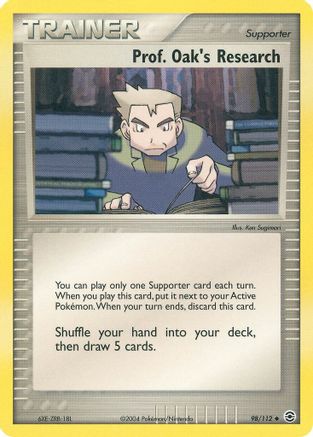 Prof. Oak's Research 098/112 - Reverse Holofoil FireRed & LeafGreen