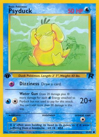 Psyduck 065/82 - 1st Edition Team Rocket