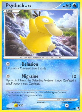 Psyduck 100/132  - Reverse Holofoil Secret Wonders