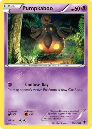 Pumpkaboo 056/146  - Reverse Holofoil XY Base Set