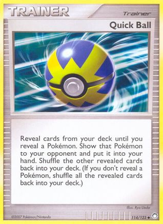 Quick Ball 114/123  - Reverse Holofoil Mysterious Treasures
