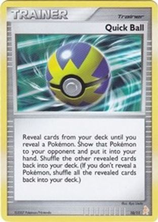 Quick Ball 010  DP Trainer Kit Manaphy & Lucario
