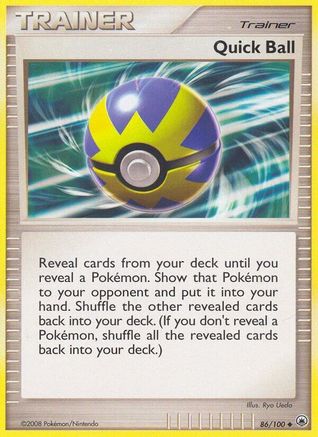 Quick Ball 086/100  - Reverse Holofoil Majestic Dawn