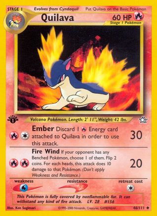 Quilava 046/111 - 1st Edition Neo Genesis