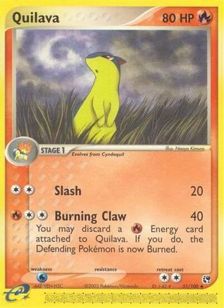 Quilava 051/100 - Reverse Holofoil Sandstorm