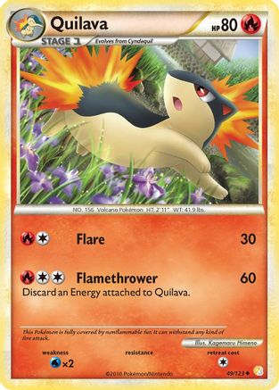 Quilava 049/123  - Reverse Holofoil HeartGold SoulSilver