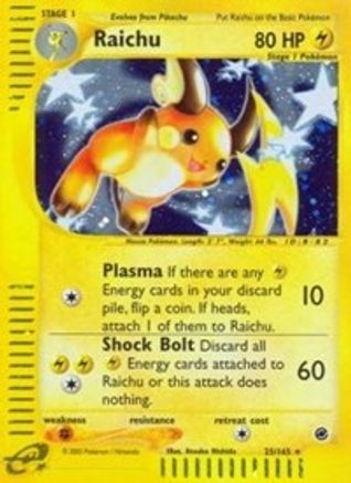 Raichu 025/165 - Holofoil Expedition