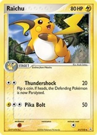 Raichu 051/110 - Reverse Holofoil Holon Phantoms