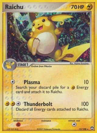 Raichu 012/108 - Holofoil Power Keepers