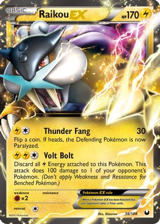 Raikou EX 038/108  - Holofoil Dark Explorers