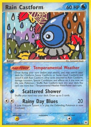 Rain Castform 023/101 - Reverse Holofoil Hidden Legends