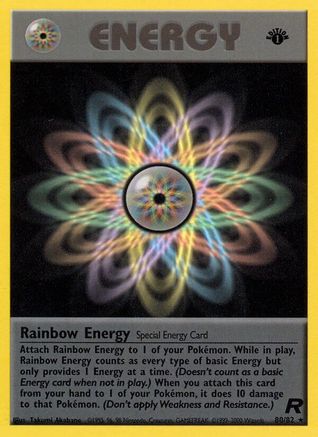 Rainbow Energy 080/82 - 1st Edition Team Rocket