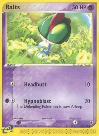 Ralts 067/109 - Reverse Holofoil Ruby and Sapphire