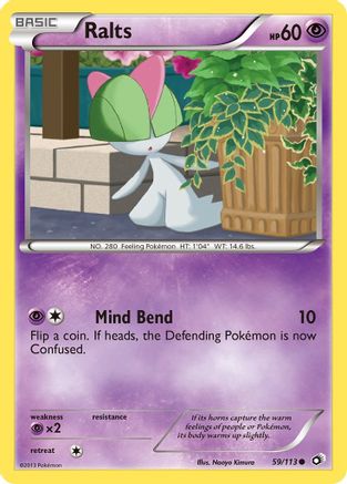 Ralts 059/113  - Reverse Holofoil Legendary Treasures