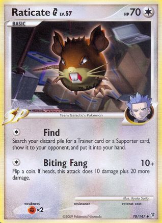 Raticate G 078/147  - Reverse Holofoil Supreme Victors