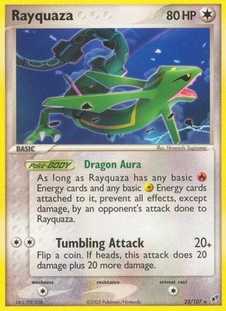 Rayquaza 022/107 - Reverse Holofoil Deoxys