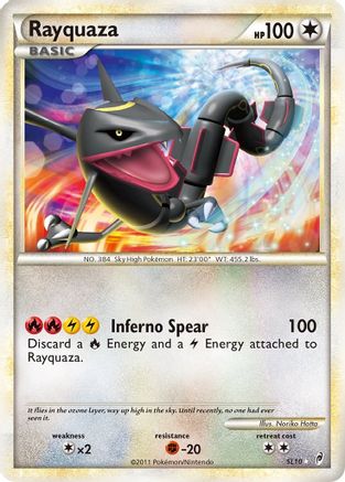 Rayquaza (Shiny) SL10  - Holofoil Call of Legends