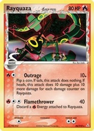 Rayquaza (Delta Species) 026/110 - Reverse Holofoil Holon Phantoms