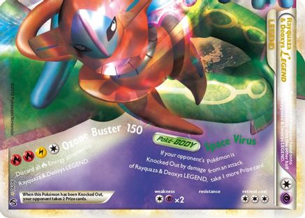 Rayquaza & Deoxys Legend (Bottom) 090/90  - Holofoil Undaunted