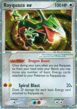 Rayquaza ex 102/107 - Holofoil Deoxys