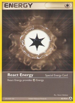 React Energy 082/92 - Reverse Holofoil Legend Maker