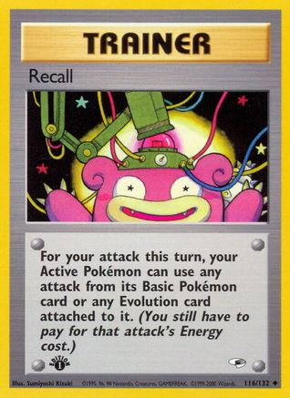 Recall 116/132 - 1st Edition Gym Heroes