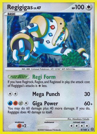 Regigigas 009/100 - Holofoil Stormfront
