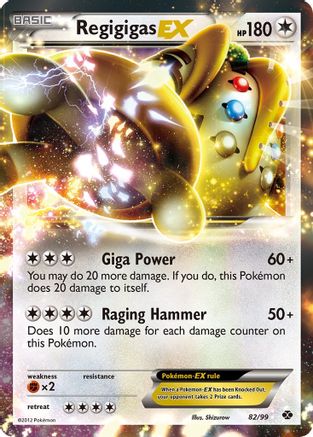 Regigigas EX 082/99  - Holofoil Next Destinies