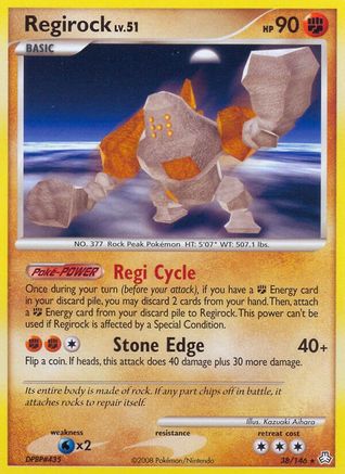 Regirock 038/146  - Reverse Holofoil Legends Awakened