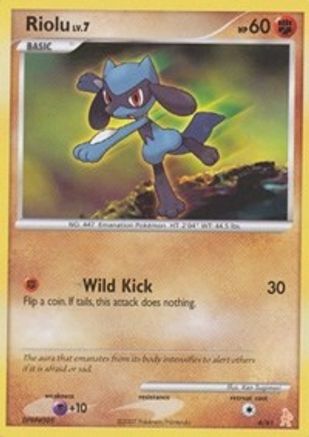 Riolu 006  DP Trainer Kit Manaphy & Lucario