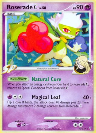 Roserade C 040/147  - Reverse Holofoil Supreme Victors