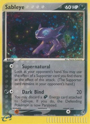 Sableye 010/100 - Reverse Holofoil Sandstorm