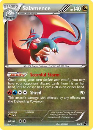 Salamence 008/20  - Holofoil Dragon Vault
