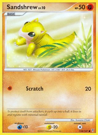 Sandshrew 124/147  - Reverse Holofoil Supreme Victors