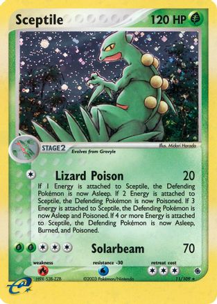 Sceptile 011/109 - Holofoil Ruby and Sapphire
