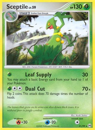 Sceptile 031/99 - Reverse Holofoil Arceus