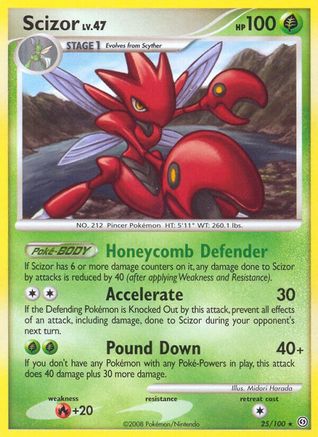 Scizor 025/100  - Reverse Holofoil Stormfront