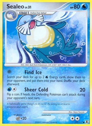 Sealeo 077/111  - Reverse Holofoil Rising Rivals