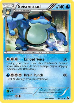 Seismitoad 036/124  - Reverse Holofoil Dragons Exalted
