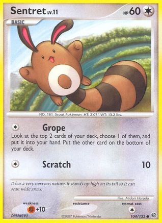 Sentret 104/132  - Reverse Holofoil Secret Wonders