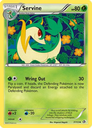 Servine 007/113  - Reverse Holofoil Legendary Treasures